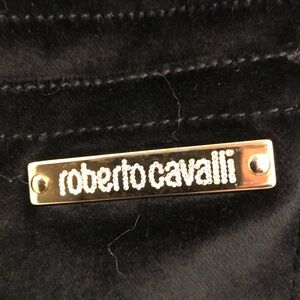 Roberto Cavalli Black Velvet Garment